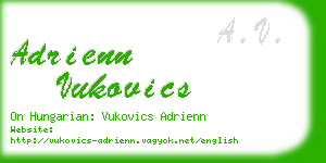 adrienn vukovics business card